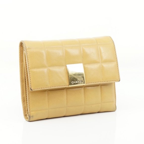 Auth Chanel Wallet Light Brown Leather #5737C64 - Picture 3 of 12